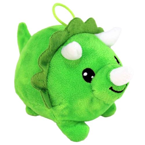 BEMIRO Kleines Kuscheltier – 10 cm – Kuschelig weich mit gestickten Augen – Ideal als Deko fürs Kinderzimmer oder Auto (Dino) von BEMIRO
