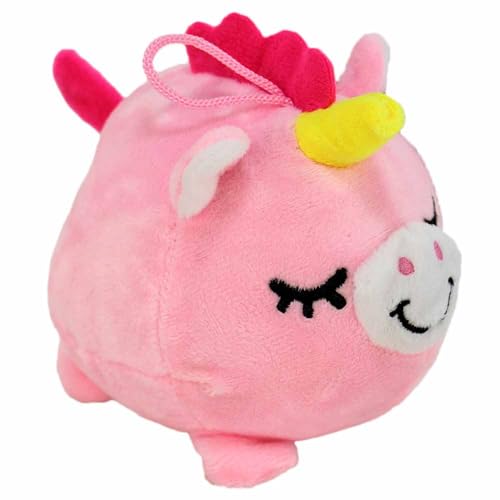 BEMIRO Kleines Kuscheltier – 10 cm – Kuschelig weich mit gestickten Augen – Ideal als Deko fürs Kinderzimmer oder Auto (Einhorn) von BEMIRO