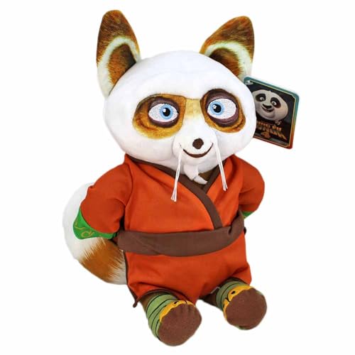 BEMIRO Kung Fu Panda 4 Kuscheltier – 30–40 cm – Original Lizenzartikel – Mit recyceltem Innenfutter (Shifu) von BEMIRO