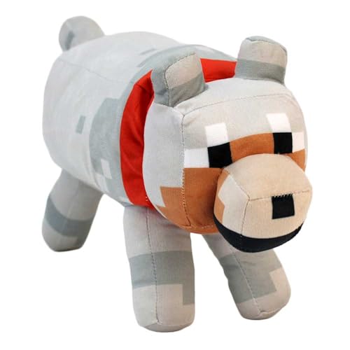 BEMIRO Kuscheltier – 20–50 cm – Weiches Plüschtier mit gedruckten Details – Verschiedene Figuren & Größen wählbar (Hund) von BEMIRO