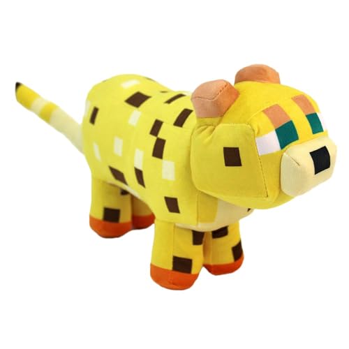 BEMIRO Kuscheltier – 20–50 cm – Weiches Plüschtier mit gedruckten Details – Verschiedene Figuren & Größen wählbar (Leopard) von BEMIRO