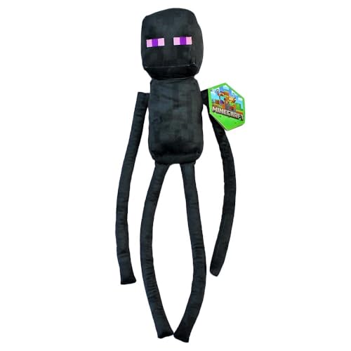 BEMIRO Kuscheltier – 25–30 cm – Original Lizenzartikel – Gestickte Augen & Details – Kuschelig weich – Beliebte Charaktere wählbar (Enderman) von BEMIRO