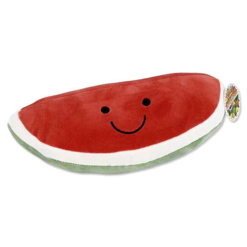 BEMIRO Melone Kuscheltier 24 cm – Kuschelig weich, hochwertig verarbeitet, mit gesticktem lächelndem Gesicht von BEMIRO