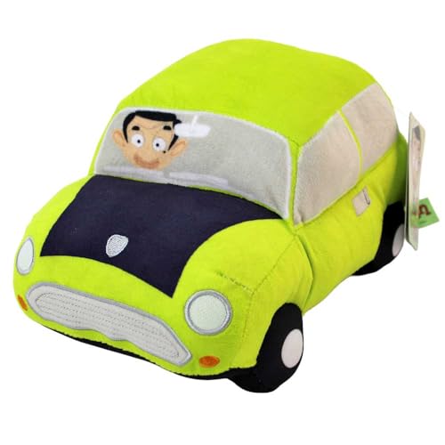 BEMIRO Mr. Bean Kuscheltier – 22–35 cm – Original Lizenzartikel – Gestickte Augen & Details – Kuschelig weich – Bekannt aus der Cartoon-Serie (Auto) von BEMIRO