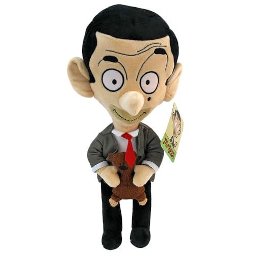 BEMIRO Mr. Bean Kuscheltier – 22–35 cm – Original Lizenzartikel – Gestickte Augen & Details – Kuschelig weich – Bekannt aus der Cartoon-Serie (Mr. Bean Teddy) von BEMIRO