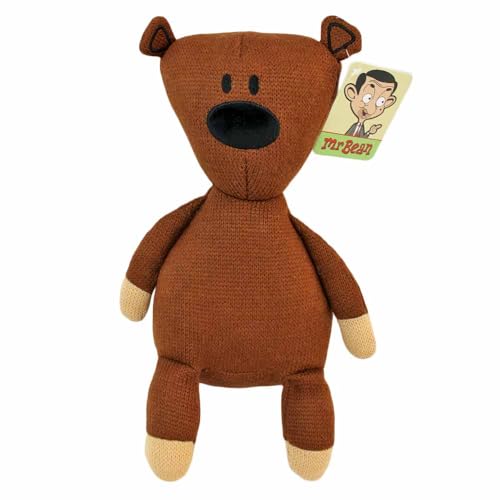 BEMIRO Mr. Bean Kuscheltier – 22–35 cm – Original Lizenzartikel – Gestickte Augen & Details – Kuschelig weich – Bekannt aus der Cartoon-Serie (Teddy) von BEMIRO