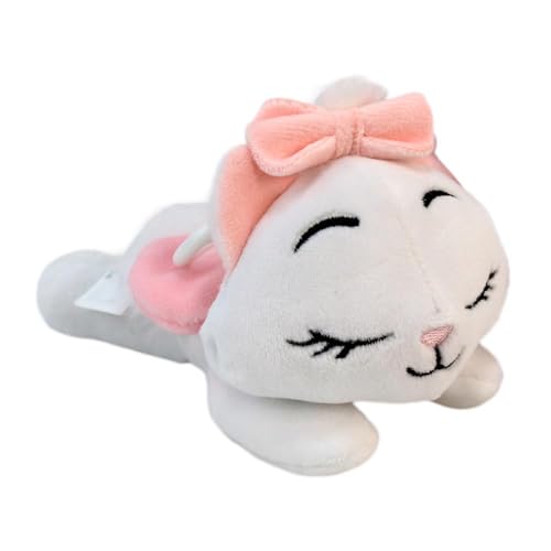 BEMIRO Plüsch Schlüsselanhänger, 15 cm Kuscheltier mit Bagclip, Squishy Stofftier in Schlafhaltung, 9 Charaktere (Aristocat) von BEMIRO