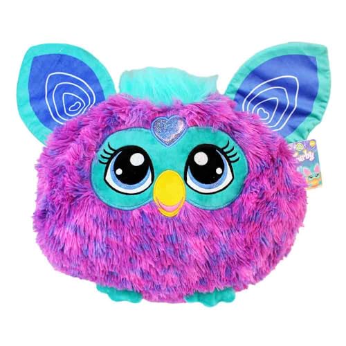 BEMIRO Plüschtier mit Glitzerherz – ca. 40 x 35 cm – Kuscheltier für Kinder ab 3 Jahren – superweich & nachhaltig – mit gestickten Augen – Füllung aus 100 % recyceltem Material (Lila) von BEMIRO