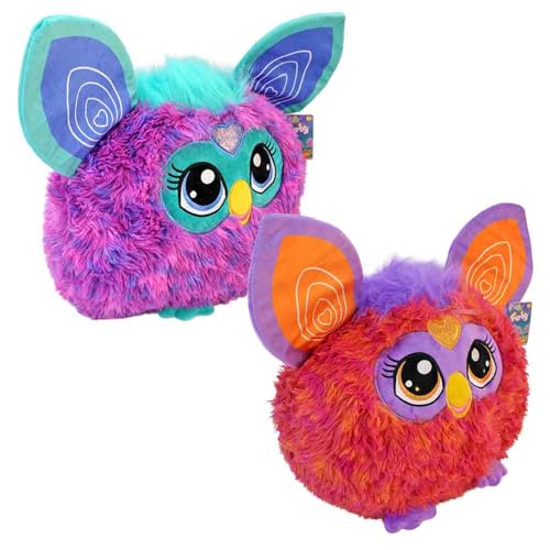 BEMIRO Plüschtier mit Glitzerherz – ca. 40 x 35 cm – Kuscheltier für Kinder ab 3 Jahren – superweich & nachhaltig – mit gestickten Augen – Füllung aus 100 % recyceltem Material (Set) von BEMIRO