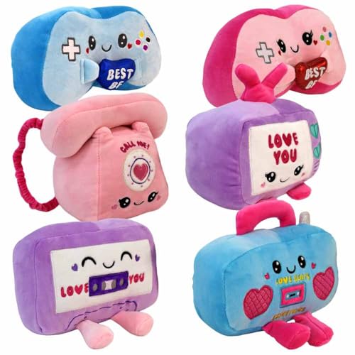 BEMIRO Retro Kawaii Kuscheltiere – 20 cm – Squishy & weich Plüschtier (Set) von BEMIRO
