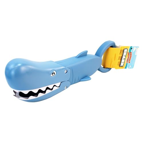 BEMIRO Sandgreifer für Kinder – 34 cm – Greifer-Spielzeug im Tiermotiv – Hochwertig verarbeitet – Ideal für Strand & Garten (Hai) von BEMIRO