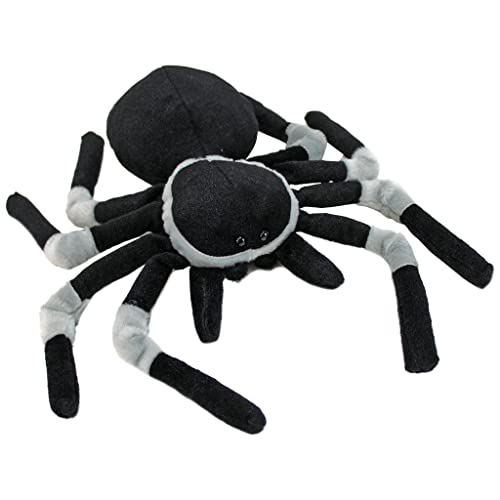 BEMIRO Schwarze Spinne Kuscheltier süß Plüsch - ca. 30 cm, 100% Polyester, Spinne Kuscheltier, Spinne Plüschtier, Kuscheltier Spinne, Plüschtier Spinne, Spinne Kuscheltier süß von BEMIRO