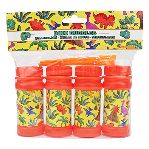 BEMIRO Seifenblasen Dinosaurier 4er Set - 60 ml pro Flasche, Kinder Seifenblasen, Hochzeit, Kinder Mitgebsel BEMIRO Seifenblasen Dinosaurier 4er Set - 60 ml pro Flasche, Kinder Seifenblasen, Hochzeit, Kinder Mitgebsel von BEMIRO