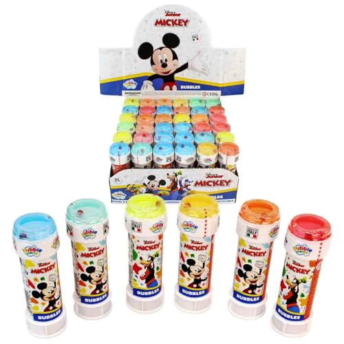 BEMIRO Seifenblasen mit Kugelspiel im Deckel – 60 ml – Verschiedene Motive & Farben – Kinder Seifenblasen Spielzeug – Party-Mitgebsel – 36 Stück im Display – ab 3 Jahren BEMIRO Seifenblasen mit Kugelspiel im Deckel – 60 ml – Verschiedene Motive & Farben – Kinder Seifenblasen Spielzeug – Party-Mitgebsel – 36 Stück im Display – ab 3 Jahren von BEMIRO