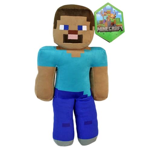 BEMIRO Steve Kuscheltier – 25–30 cm – Original Lizenzartikel – Gestickte Augen & Details – Kuschelig weich – Beliebte Charaktere wählbar (Steve) von BEMIRO