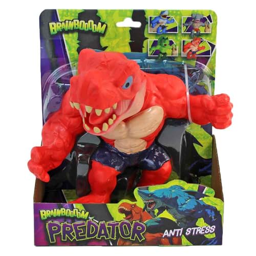 BEMIRO Stretch Monster Dino, 22 cm, Rote Actionfigur, Dehnbarer Gummikörper, Anti-Stress Spielzeug, Ab 5 Jahre von BEMIRO
