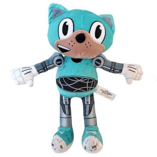 BEMIRO The Electric State Kuscheltier – 30 cm – Bekannt aus dem Netflix-Film – Kuschelig weich – Mit gestickten & gedruckten Details (Bluecat) von BEMIRO