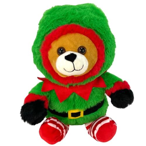 BEMIRO Weihnachtself Kuscheltier Teddybär - ca. 33 cm von BEMIRO