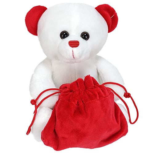 BEMIRO Weißer Teddybär mit rotem Sack zum Befüllen - ca. 19 cm, Teddy, Mitgebsel, Teddybär, Teddy klein, Teddy Bär, Mitgebsel Tüten, Kinder Mitgebsel BEMIRO Weißer Teddybär mit rotem Sack zum Befüllen - ca. 19 cm, Teddy, Mitgebsel, Teddybär, Teddy klein, Teddy Bär, Mitgebsel Tüten, Kinder Mitgebsel von BEMIRO