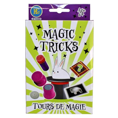 BEMIRO Zaubertricks Set für Kinder – Magisches Spielset mit Zubehör – Verschiedene Sets Sortiert – Lernspiel für Zauberanfänger – Geschenkidee für Geburtstage & Kinderpartys (Lila) von BEMIRO