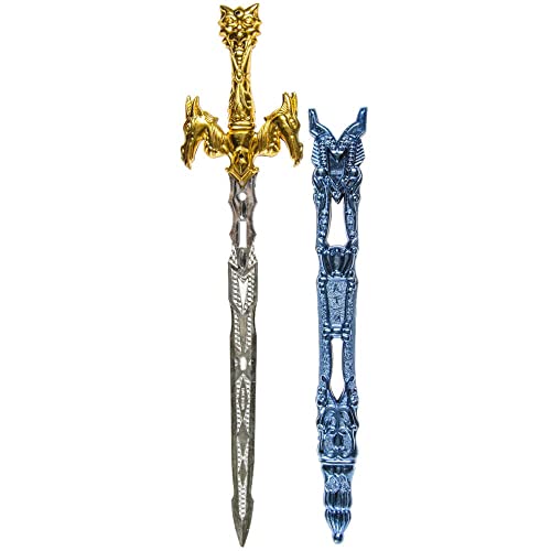 Großes Ritterschwert in Blauer Metalloptik für Fasching - ca. 54 cm, Ritterschwert, Schwert Kinder Großes Ritterschwert in Blauer Metalloptik für Fasching - ca. 54 cm, Ritterschwert, Schwert Kinder von BEMIRO