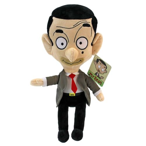 Mr. Bean Kuscheltier – 22–35 cm – Original Lizenzartikel – Gestickte Augen & Details – Kuschelig weich – Bekannt aus der Cartoon-Serie (Mr. Bean) von BEMIRO