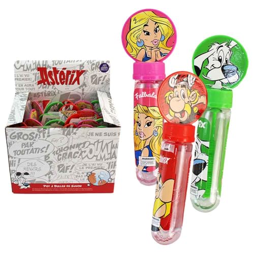 Seifenblasen für Kinder – 24er Set – 13,5 cm Flasche mit 35 ml Inhalt – 3 Motive – Perfekt für den Sommer Seifenblasen für Kinder – 24er Set – 13,5 cm Flasche mit 35 ml Inhalt – 3 Motive – Perfekt für den Sommer von BEMIRO