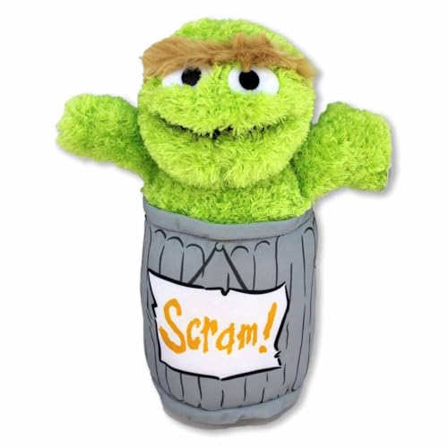 Sesamstraße Kuscheltier – 38 cm, Verschiedene Charaktere wählbar, gestickte & Kunststoffaugen, kuschelig weich (Oscar) von BEMIRO