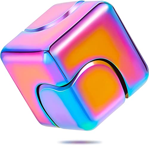 BEMKWG Fidget Spinner Metall Stress Anti Angst Fidget Cube Spielzeug sidget Stressabbau Toys Spirale Fidget Würfel (Bunt) von BEMKWG