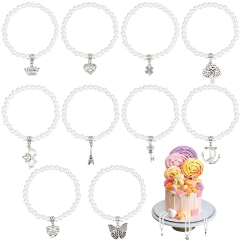 BENECREAT 10 Stile Perlen Hochzeitstortengriffe Hochzeitstorte Dekoration Armbänder Für Geburtstagsparty Dekoration Geschenke Innendurchmesser: 5.5cm BENECREAT 10 Stile Perlen Hochzeitstortengriffe Hochzeitstorte Dekoration Armbänder Für Geburtstagsparty Dekoration Geschenke Innendurchmesser: 5.5cm von BENECREAT