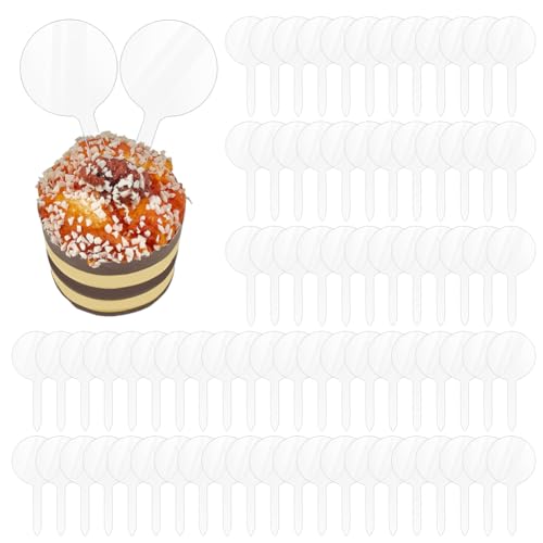 BENECREAT 100 Stück Transparente Cupcake Topper Aus Acryl 50mm Runde Leere Cupcake Topper Sticks Für DIY Geburtstags Festival Party Hochzeitsparty Cupcake Dekoration BENECREAT 100 Stück Transparente Cupcake Topper Aus Acryl 50mm Runde Leere Cupcake Topper Sticks Für DIY Geburtstags Festival Party Hochzeitsparty Cupcake Dekoration von BENECREAT
