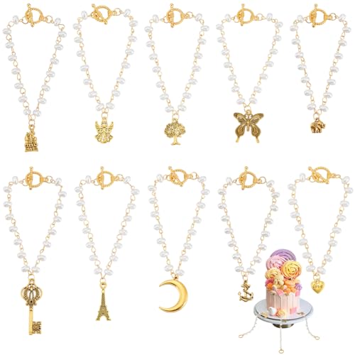 BENECREAT 10Styles Perlen Hochzeitstortengriffe Antike Goldene Schmetterlings Mondschlüssel Legierungsanhänger Kuchenzugarmbänder Mit Knebelverschlüssen Für Die Hochzeit Geschenke Geburtstagsparty BENECREAT 10Styles Perlen Hochzeitstortengriffe Antike Goldene Schmetterlings Mondschlüssel Legierungsanhänger Kuchenzugarmbänder Mit Knebelverschlüssen Für Die Hochzeit Geschenke Geburtstagsparty von BENECREAT