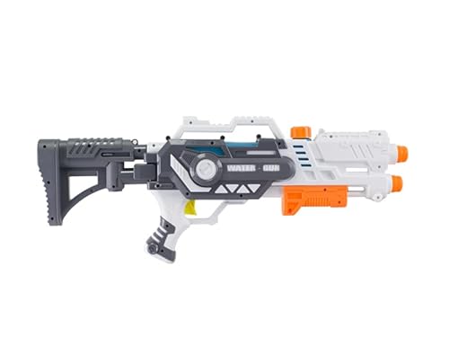 BEPER Pump-Action-Wasserpistole, 60,5 cm, 2 kraftvolle Sprühstöße bis zu 10 Meter, Wasserpistole für Kinder ab 36 Monaten, Sommerspielzeug für draußen, für Strand, Pool und Garten von BEPER