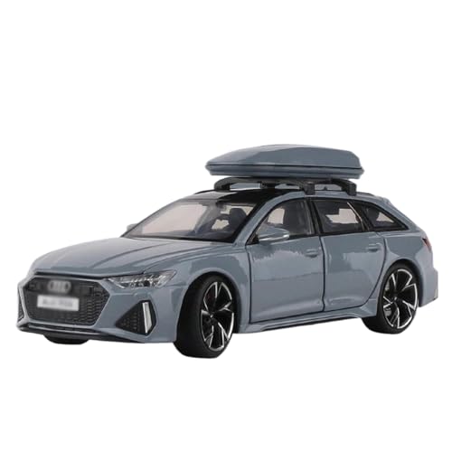 BEPHON Für Au&di RS6 1:32 Station Wagon 2022 Fahrzeuge gegossenes Spielzeugauto Modell Metall Stoßdämpfer Soundsammlung Auto Spielzeug Geschenk (Farbe : Grau) von BEPHON