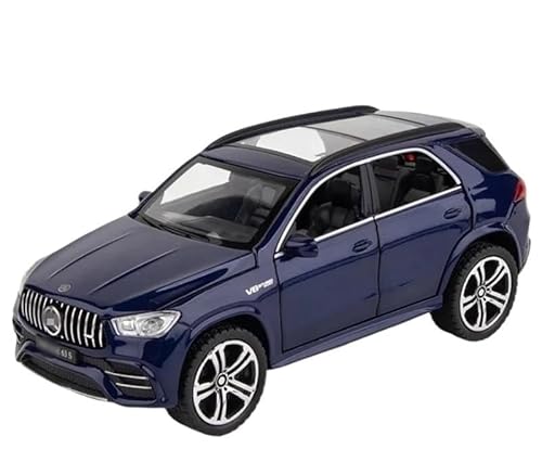 Für Be&nzs GLE 63S 1:32, Modellauto aus Legierung, Fahrzeuge, Spielzeug aus Druckguss, Modellauto, Simulation, Sound und Licht, Sammlung, Spielzeug, Geschenk, Jungen, Spielzeug (Blau) von BEPHON