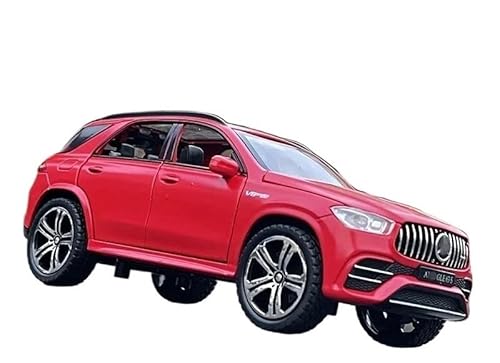 Für Be&nzs GLE 63S 1:32 Legierung Auto Modell Diecast Metall Spielzeug Fahrzeuge Auto Modell Simulation Sound und Licht Sammlung Spielzeug Geschenk Modell Spielzeugauto(Rot) von BEPHON