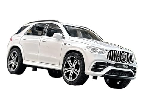 Für GLE 63S SUV 1:32 Legierung Auto Modell Diecast Metall Spielzeug Off-road Fahrzeuge Auto Modell Simulation Sound Licht Sammlung Geschenke Modell Spielzeugauto(White) von BEPHON