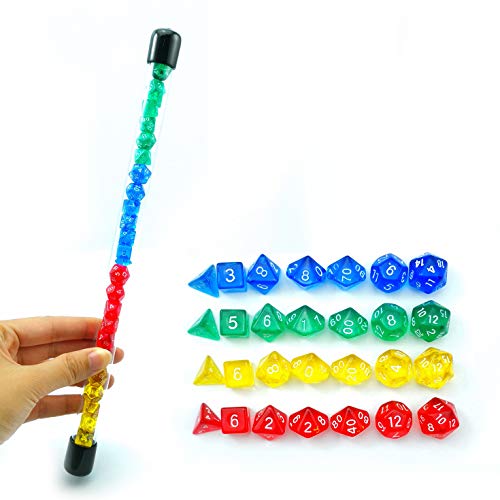 Bescon 28pcs Colorful Translucent Mini Polyhedral Dice Set in Tube, Dungeons and Dragons RPG Dice 4X7pcs,Mini Gem Dice Set Bescon 28pcs Colorful Translucent Mini Polyhedral Dice Set in Tube, Dungeons and Dragons RPG Dice 4X7pcs,Mini Gem Dice Set von BESCON DICE