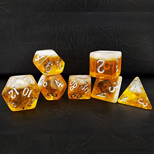 Bescon Beer Dice Set, Novelty 7pcs BeerDice Polyhedral D&D DND Dice Set of 7pcs; Lager Set von BESCON DICE