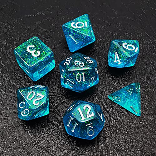 Bescon Blue Shimmery Dice Set, Polyhedral RPG Game 7-dice Set in Brick Box Packing Bescon Blue Shimmery Dice Set, Polyhedral RPG Game 7-dice Set in Brick Box Packing von BESCON DICE