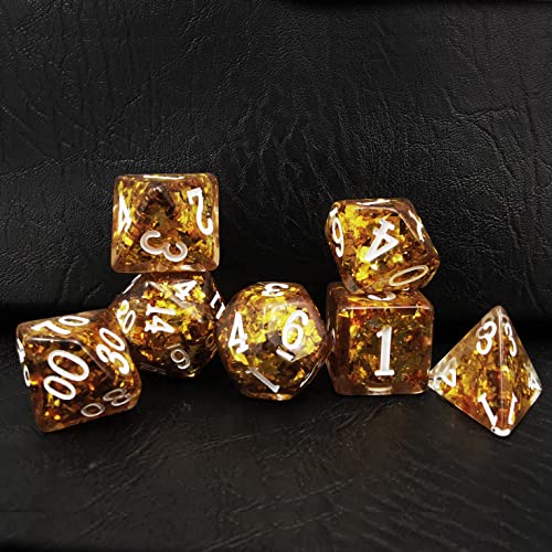 Bescon Dense-Core Polyhedral Dice Set of Golden, RPG 7-dice Set in Brick Box Packing Bescon Dense-Core Polyhedral Dice Set of Golden, RPG 7-dice Set in Brick Box Packing von BESCON DICE