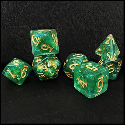 Bescon Dense-Core Polyhedral Dice Set of Mint, RPG 7-dice Set in Brick Box Packing von BESCON DICE