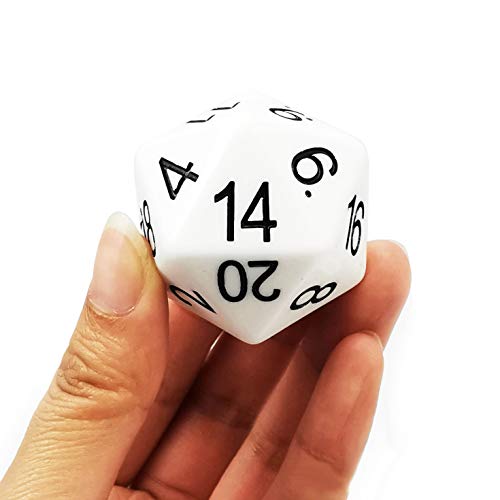 Bescon Jumbo D20 38MM, Big Size 20 Sides Dice Solid White, Big 20 Faces Cube 1.5 inch Bescon Jumbo D20 38MM, Big Size 20 Sides Dice Solid White, Big 20 Faces Cube 1.5 inch von BESCON DICE