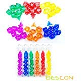 Bescon Mini Durchsichtig 6X7 42pcs Polygonal Würfel Set 10mm- 6 Einzigartige Transparente Farben Mini Spielwürfel D&D Dice Set of 7, 42pcs Kleine RPG - Rollenspiel Polyedrische Dice Set in Tube Bescon Mini Durchsichtig 6X7 42pcs Polygonal Würfel Set 10mm- 6 Einzigartige Transparente Farben Mini Spielwürfel D&D Dice Set of 7, 42pcs Kleine RPG - Rollenspiel Polyedrische Dice Set in Tube von BESCON DICE