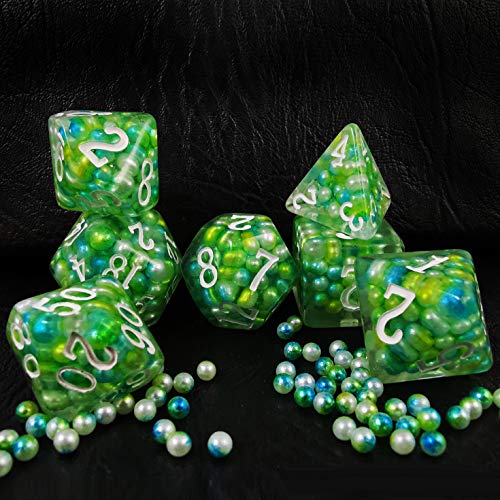 Bescon Olive Pearl Polyhedral Dice Set, Pearl Poly RPG Dice Set of 7 von BESCON DICE