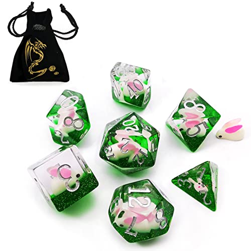 Bescon Oversized DND Animal Dice Set of Rabbit, Giant 7pcs Rabbit Polyhedral D&D Dice Set, Big Sized Dungeons and Dragons Dice Bescon Oversized DND Animal Dice Set of Rabbit, Giant 7pcs Rabbit Polyhedral D&D Dice Set, Big Sized Dungeons and Dragons Dice von BESCON DICE