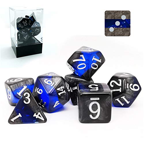 Bescon Polygonal Würfel Spielwürfel Mineralische Steine GEM Vines D&D Dice Set of 7,RPG - Rollenspiel Polyedrische Dice 7pcs Set of Sapphire Bescon Polygonal Würfel Spielwürfel Mineralische Steine GEM Vines D&D Dice Set of 7,RPG - Rollenspiel Polyedrische Dice 7pcs Set of Sapphire von BESCON DICE