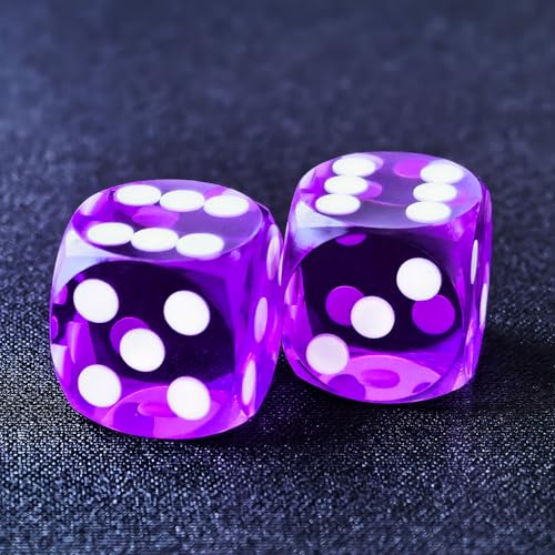 Bescon Professionelle Präzisions-Backgammon-Würfel, runde Ecken, 14,3 mm, mit abgeschrägten Ecken, ohne Seriennummer von BESCON DICE