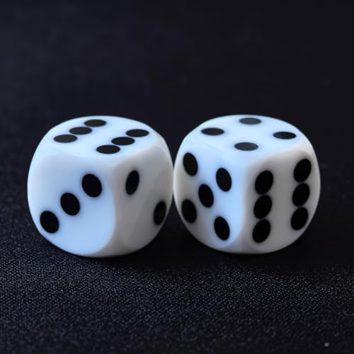 Bescon Professionelle Präzisions-Backgammon-Würfel, runde Ecken, 14,3 mm, mit abgeschrägten Ecken, ohne Seriennummer von BESCON DICE
