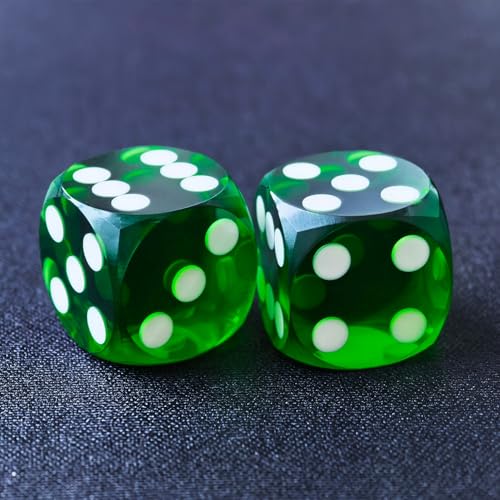 Bescon Professionelle Präzisions-Backgammon-Würfel, runde Ecken, 14,3 mm, mit abgeschrägten Ecken, ohne Seriennummer von BESCON DICE